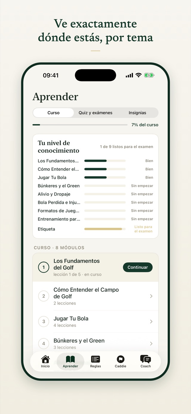 Ve exactamente dónde estás, por tema